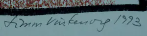 Simon Vinkenoog - Krijttekening: Défender - 1993 kopen? Bied vanaf 150!