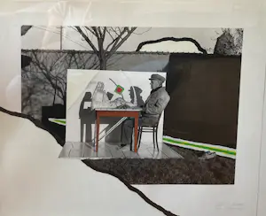 Roger Raveel - In de schaduw zittende man kopen? Bied vanaf 1500!