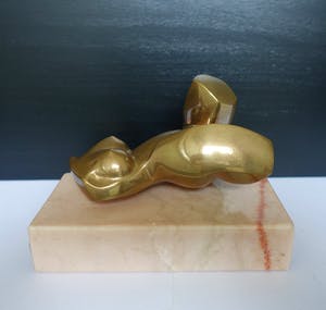 Emiel De Block - Liggend naakt in brons kopen? Bied vanaf 490!