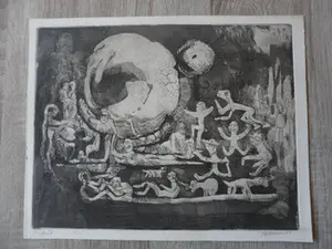 AcheterJan Bernard Meinen - Ets uit 1965 zonder titel.? Enchérissez de 30!