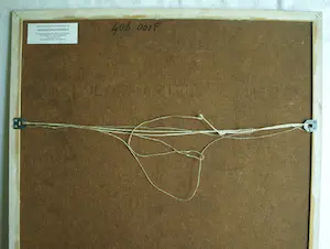 Mieke Mens - Gemengde techniek op board , 2 Bloemen – Lijst, 75 x 64 cm kopen? Bied vanaf 50!