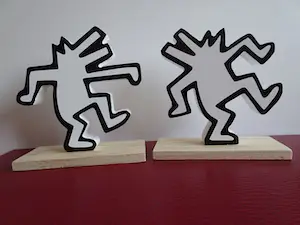 Keith Haring - Dancing Dogs boekensteunen / decoratieve objecten kopen? Bied vanaf 60!
