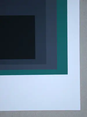 Josef Albers - Hommage aan het Plein - Grisaille en Patina - Zeefdruk - 1971 kopen? Bied vanaf 100!