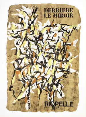 Jean-Paul Riopelle - Uitgave Derrière le miroir met originele litho's, no. 160 (1966) verkocht voor € 35!