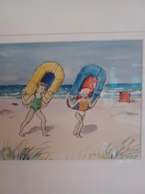 Harm Kamerlingh Onnes - Twee kinderen op het strand kopen? Bied vanaf 475!