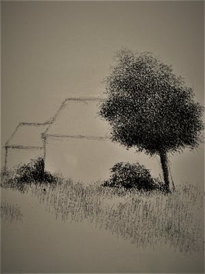 Metten Koornstra - Meester van de Verstilling - gelimiteerde ETS - "Man in Landschap - gesigneerd kopen? Bied vanaf 10!
