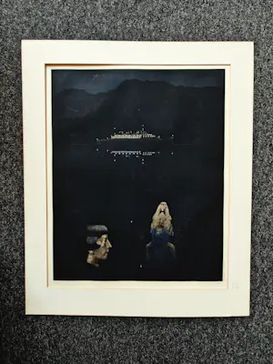 Peter Bes - Grote & unieke - 1980 - artist proof Ets/aquatint "Hotel du Lac" met opdracht kopen? Bied vanaf 1!