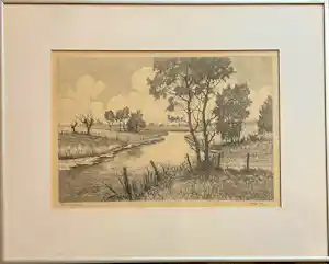 Peter Cox - Rivierenlandschap kopen? Bied vanaf 49!