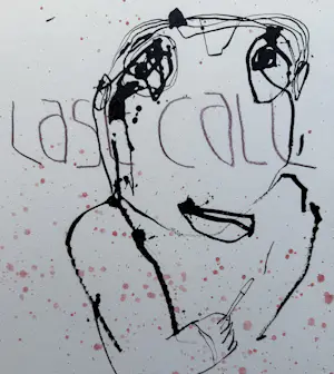 Geert Jan Jansen - gemengde techniek op papier | 'Last Call' kopen? Bied vanaf 100!