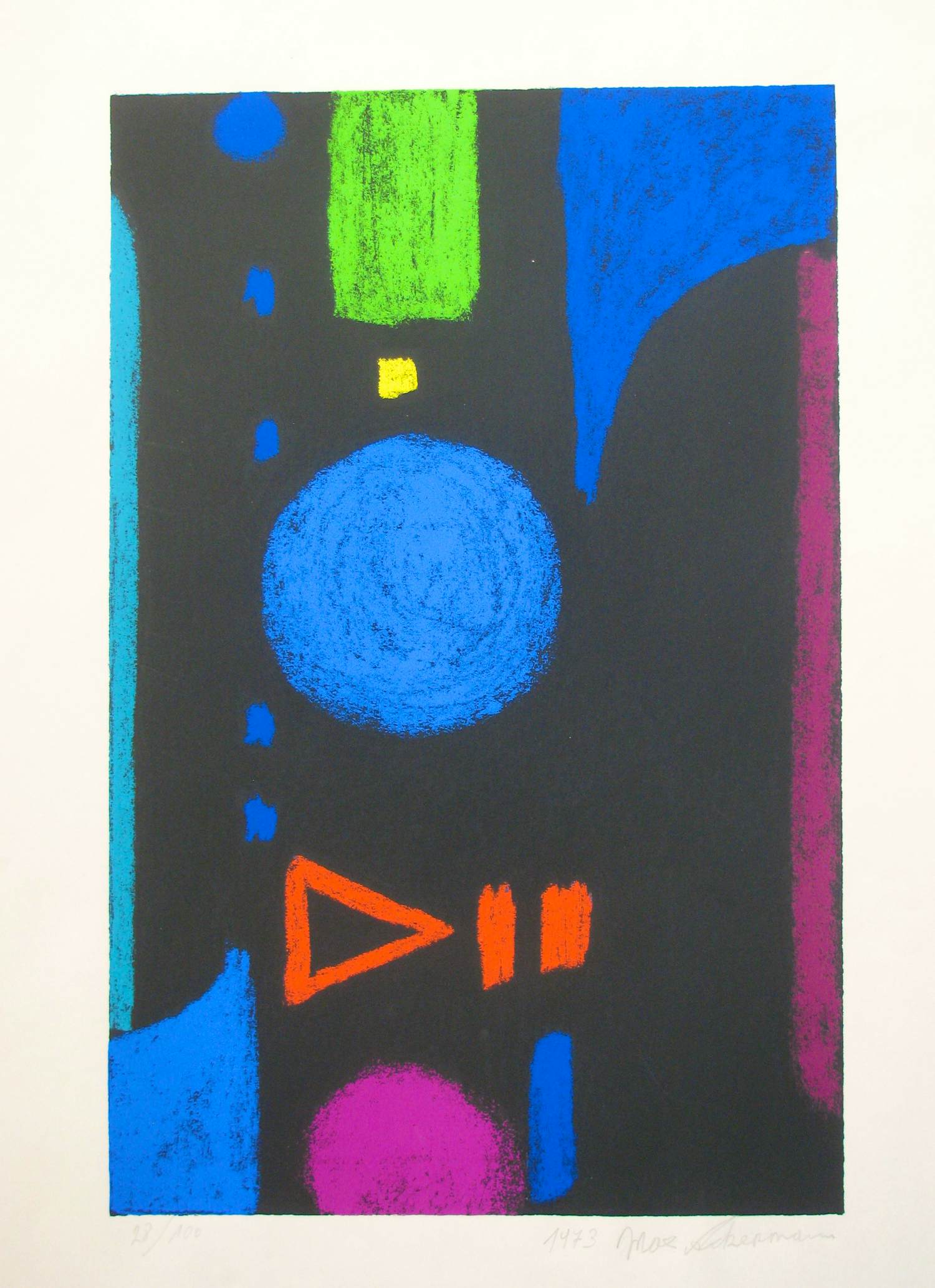 Max Ackermann - " AKZENTREIHE " 1973 signiert . kopen? Bied vanaf 250!