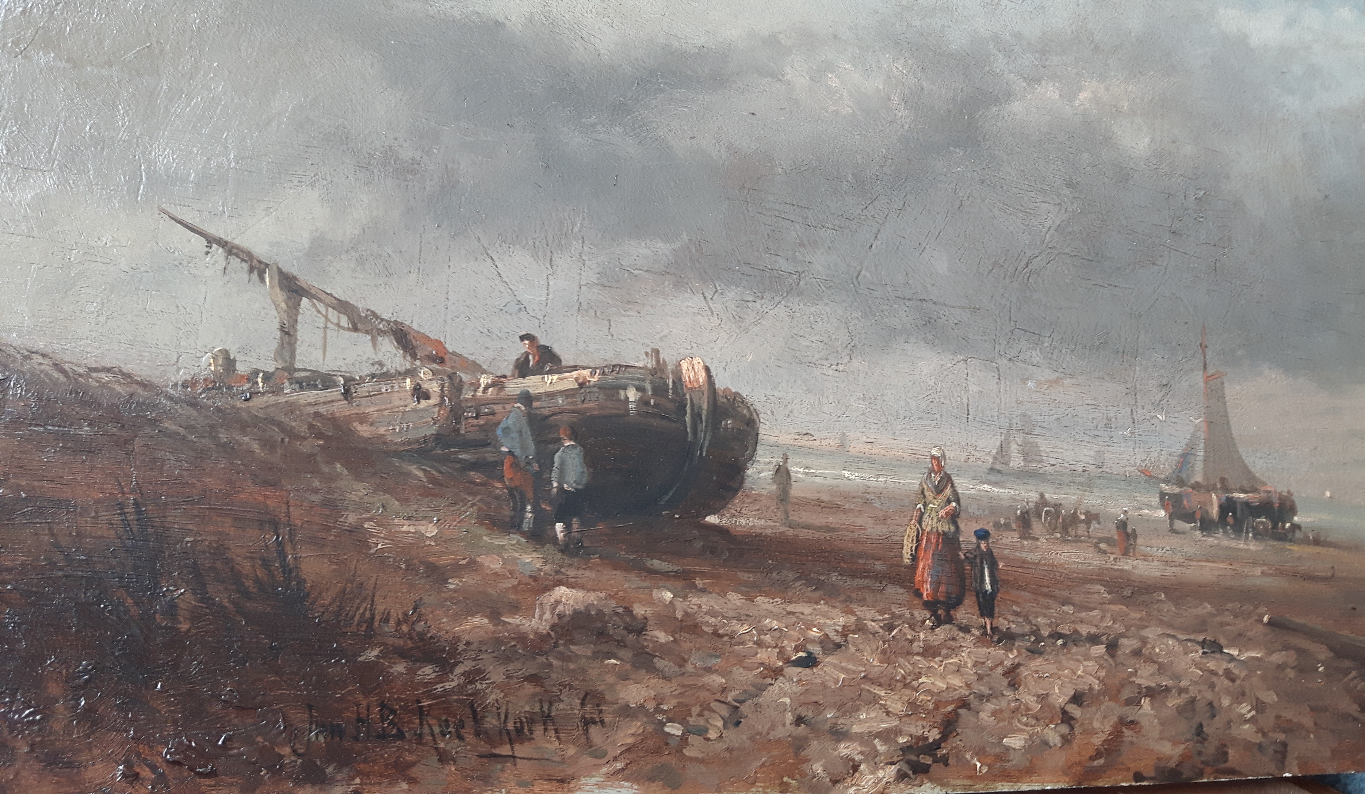 Johannes H. B. Koekkoek - Strandgezicht verkocht voor € 850!