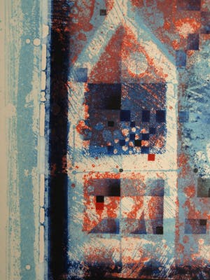 Anne Huitema - (1941-2012): Ets, “Vlucht” – eigen druk – oplage 50 ex. kopen? Bied vanaf 35!