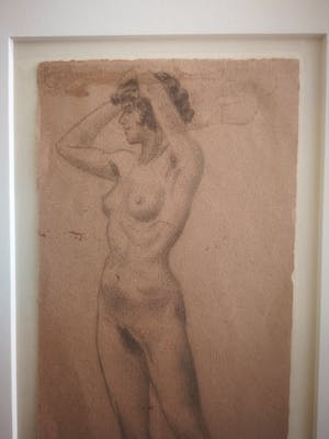 Pieter Pouwels - Naakt. Staande vrouw. kopen? Bied vanaf 69!