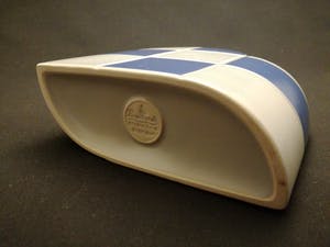 Jan van der Vaart - Schach vaas met blauwe en grijze vakken, Rosenthal studio linie kopen? Bied vanaf 1!