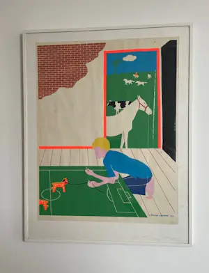 Harrie Gerritz - spelende kind met paard en koe kopen? Bied vanaf 50!