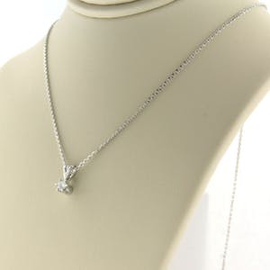 14K Goud - witgouden solitairhanger 0.10 ct. met collier kopen? Bied vanaf 150!