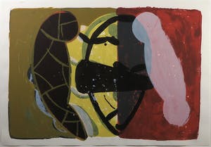 Piet Warffemius - Zeefdruk, Zonder Titel - ingelijst (Groot) kopen? Bied vanaf 1!