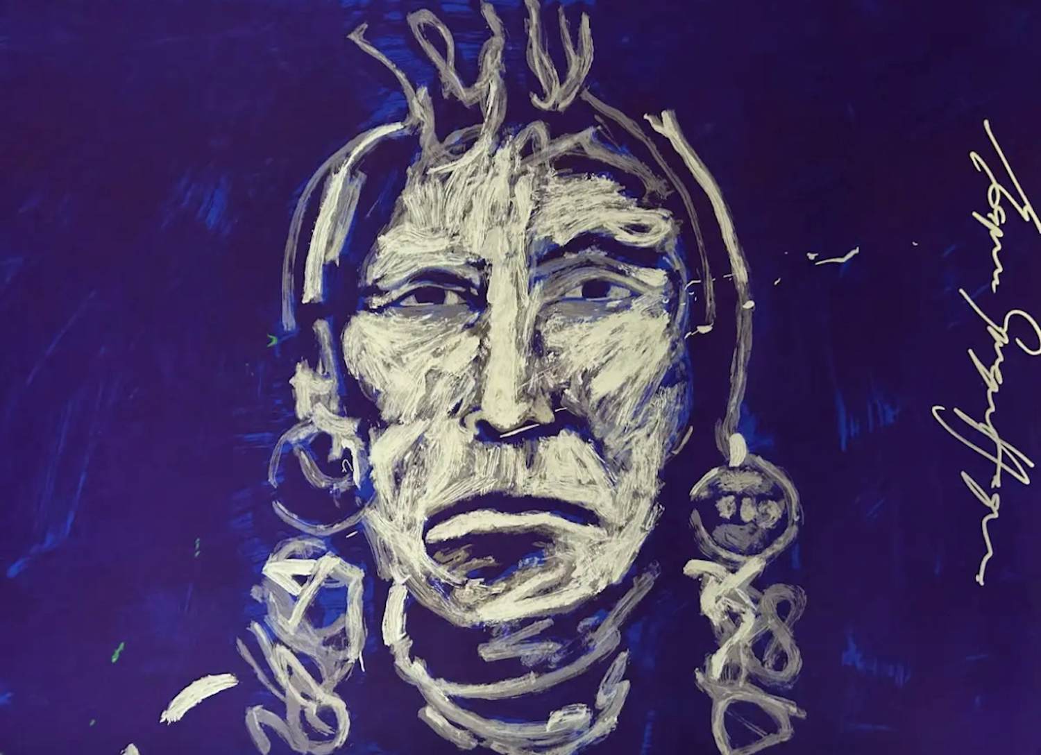 Espen Hagen - Indian chief on purple verkocht voor € 59!
