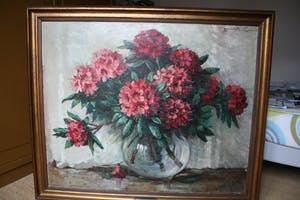 Jeanette Slager - Rhododendrons in glazen vaas kopen? Bied vanaf 425!