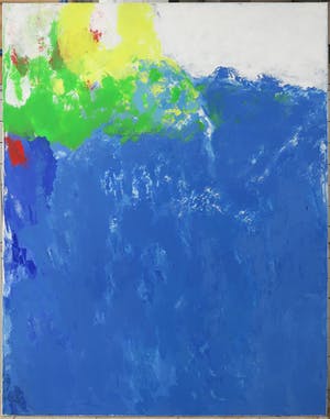 Jef Diederen - Acryl op doek, Blauwe heuvel (Zeer groot) kopen? Bied vanaf 2500!