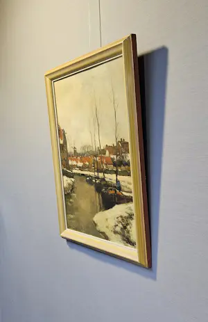 Louis Willem van Soest - Sfeervol winters dorpsgezicht. kopen? Bied vanaf 400!