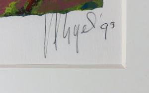 Astrid Engels - Zeefdruk, Zonder titel - Ingelijst kopen? Bied vanaf 1!