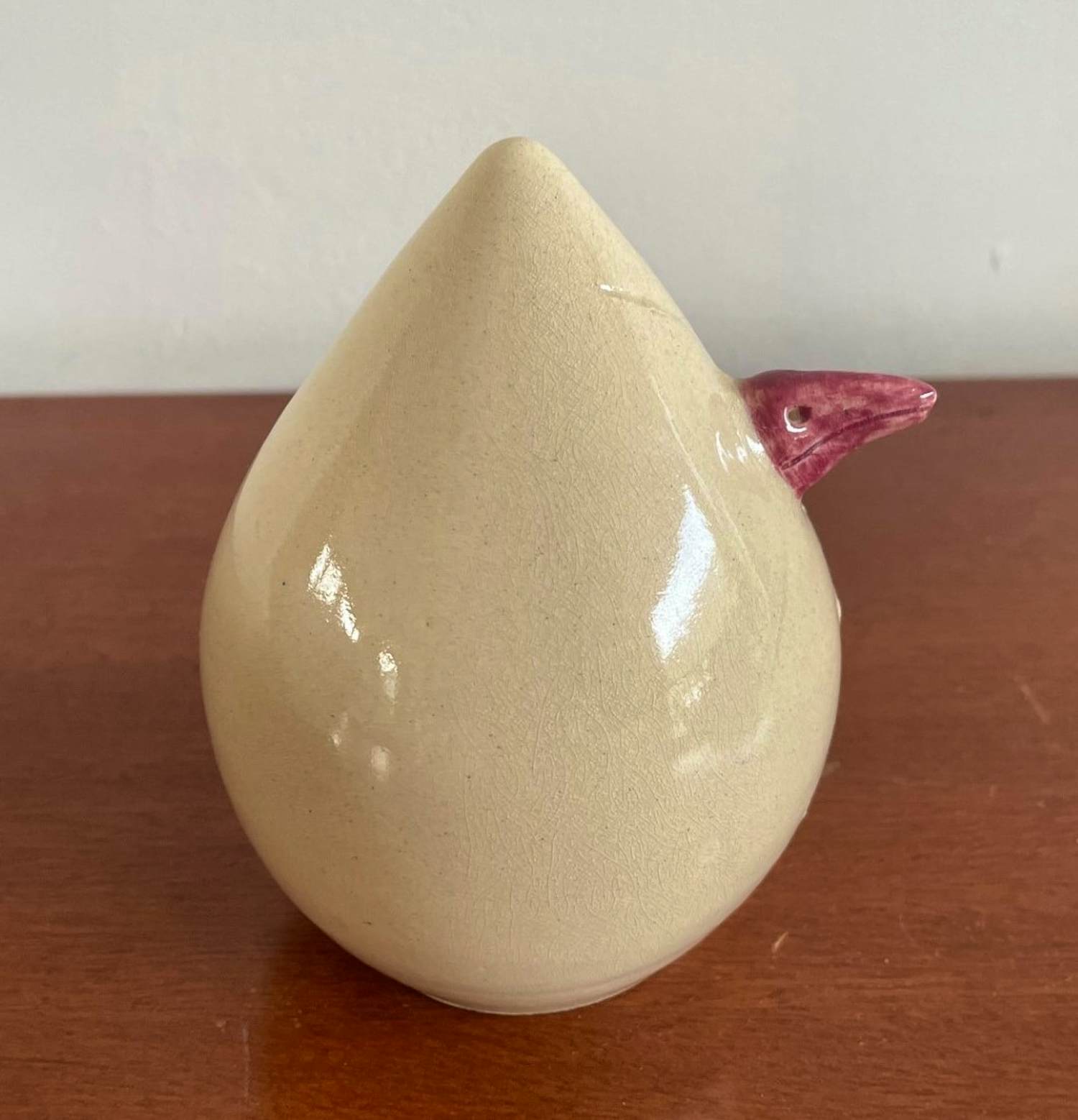 Niet of onleesbaar gesigneerd - Kunst keramisch ei object verkocht voor € 1!