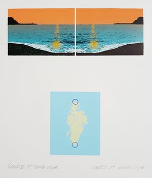 Jan Hendrix - Sunrise at South Cape / Sunset at North Cape, zeefdruk kopen? Bied vanaf 40!