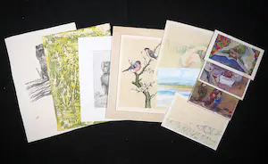 Henk Sparreboom - en andere! - Lot met 10 werken op papier kaufen? Bieten Sie von 1!