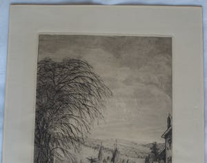 Eugene Rensburg - Ets , La Rue Brixhe, Spa, België – ca. 1910 kopen? Bied vanaf 20!