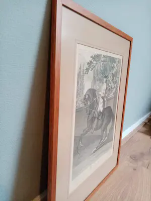 Johann Elias Ridinger - Die parade im Schritt links - Gravure kopen? Bied vanaf 49!