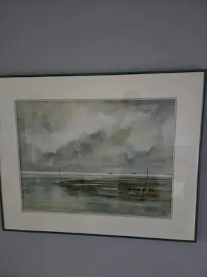 Jan Kooistra - Zicht op het wad kopen? Bied vanaf 250!