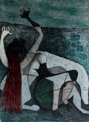 Harry van Kruiningen - Map met 8 kleuren litho's: Gilgamesj - 1955 kopen? Bied vanaf 250!