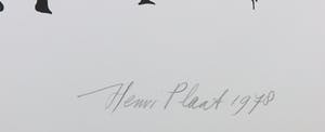 Henri Plaat - Litho, Compositie met figuren kopen? Bied vanaf 1!