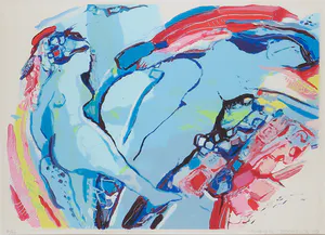 Marijke Boomsma - Zeefdruk, Ladies Aelbrecht - Ingelijst kopen? Bied vanaf 20!