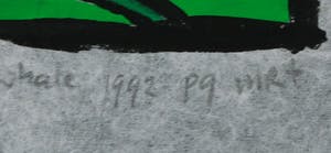 Piet Quekel - Lot van drie gouaches op rijstpapier, A spermwhale / Potvisch kopen? Bied vanaf 40!