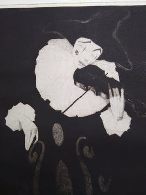 Niet of onleesbaar gesigneerd - Lithografie Pierrot kopen? Bied vanaf 10!