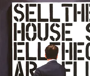 Buy Gerard Boersma - Sell The House (Man kijkend naar schilderij van Christopher Wool)? Bid from 200!