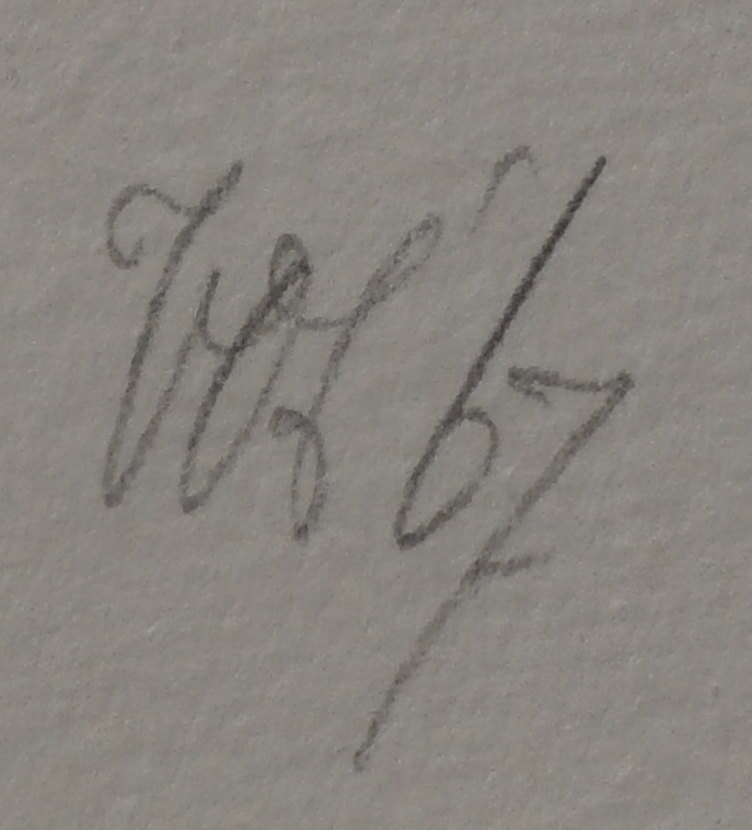 Peter Vos - zeer grote litho - 1967 kopen? Bied vanaf 195!