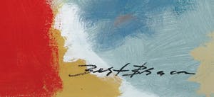 Bert Braam - Acryl op doek, De roze waaier kopen? Bied vanaf 80!