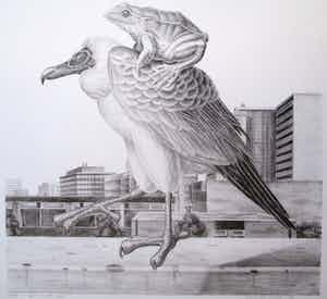 Armando Cairo - Litho "Gier met pad" verkocht voor € 40!