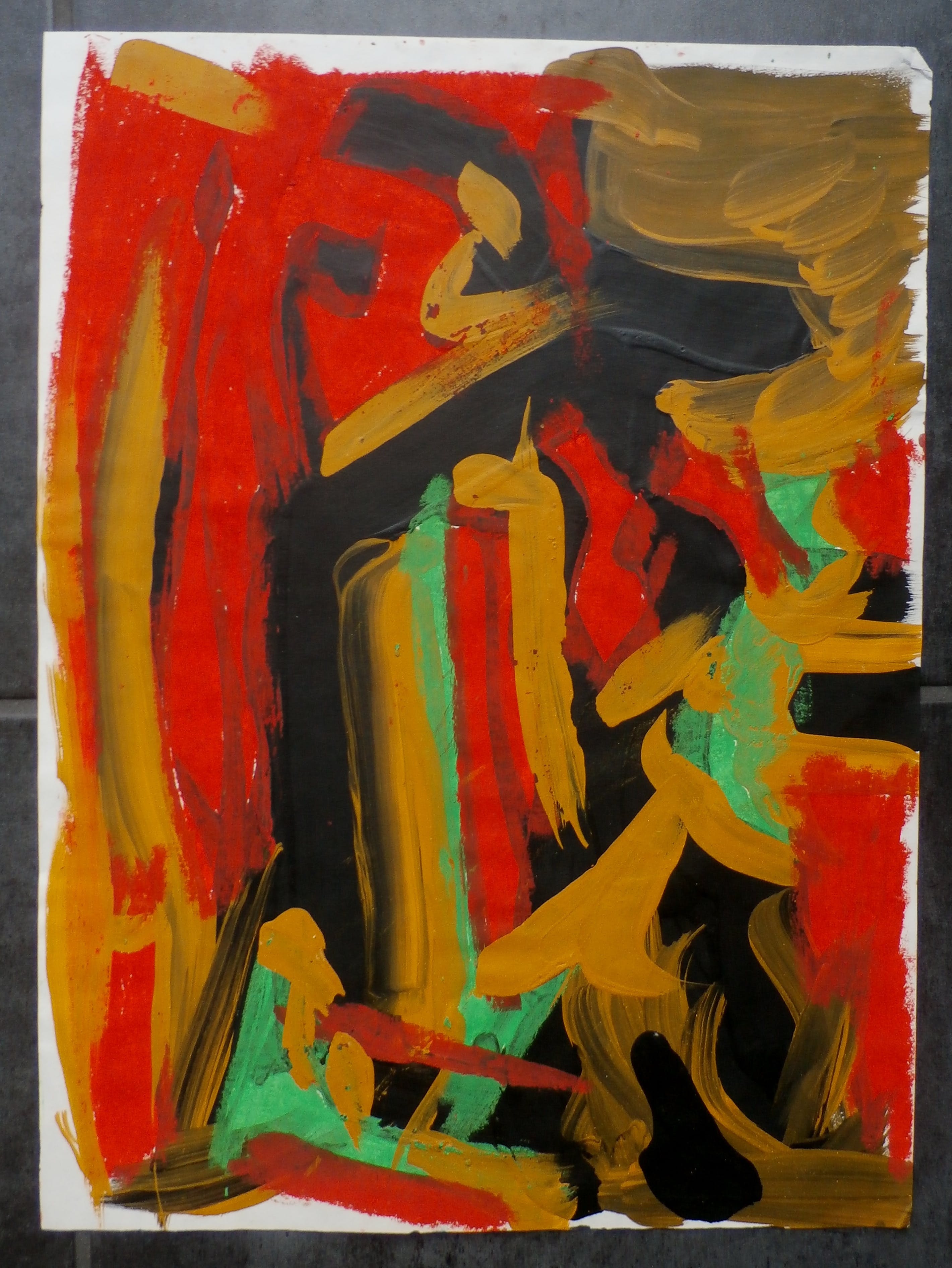 Wim Izaks - olieverf op papier - 1982 kopen? Bied vanaf 99!