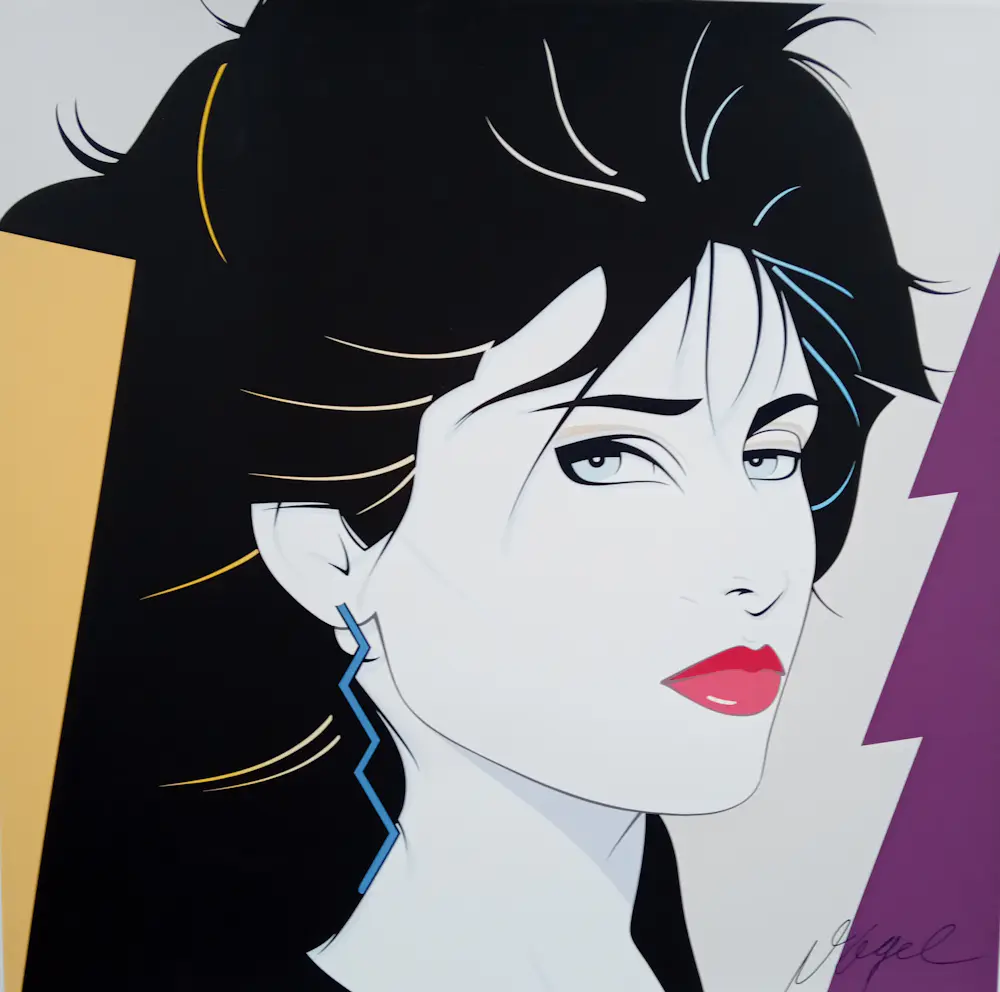 ナゲル Nagel Patrick Nagel 2枚セット ヴィンテージ 年代物 PATRICK NAGEL (American, 1945-1984). Posing with Panther