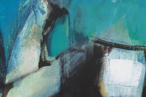 Jos Schimmer - Olieverf op doek, Abstracte compositie - Ingelijst (Zeer groot) kopen? Bied vanaf 500!