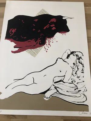 Hugo Claus - Stier met naakte vrouw kopen? Bied vanaf 175!