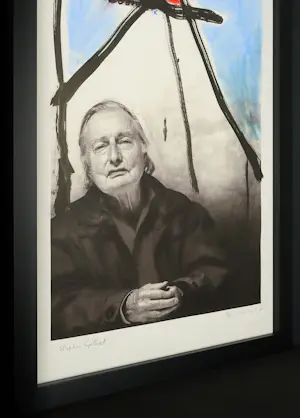Stephen Gilbert - Uniek Werk – Mixed Media – XL – Portret van CoBrA-kunstenaar kopen? Bied vanaf 1190!
