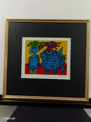 Buy Corneille - De attente bewaker van de vogel - In Lijst? Bid from 249!