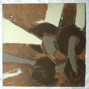 Fon Klement - 4 beschilderde hardboard platen, gebruikt als drukplaten voor de drukpers kopen? Bied vanaf 1!