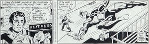 Stan Lee - en Larry Lieber - Pentekening, Spiderman en Daredevil - Ingelijst kopen? Bied vanaf 100!