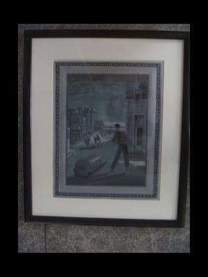 Bernard Verhoeven - laatste kans : Moderne aquarel en gouache van de vier heiligen bij nacht kopen? Bied vanaf 95!